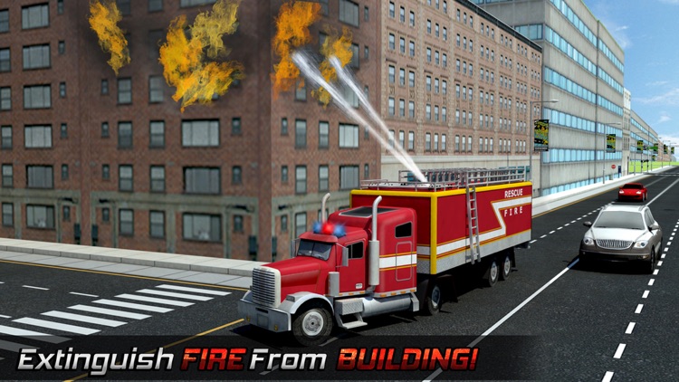 911 Emergency Ambulance Driver Duty: Fire-Fighter Truck Rescue