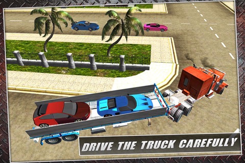 Car Transporter Carriage Truck 3D - Transport Sports Cars in Heavy Truck & Cruise Freight screenshot 4