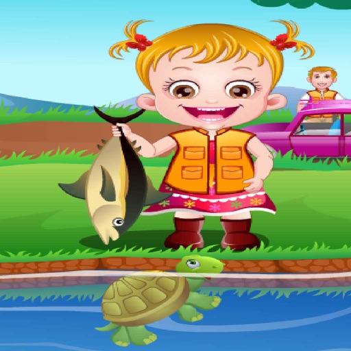 Cute Baby Fishing