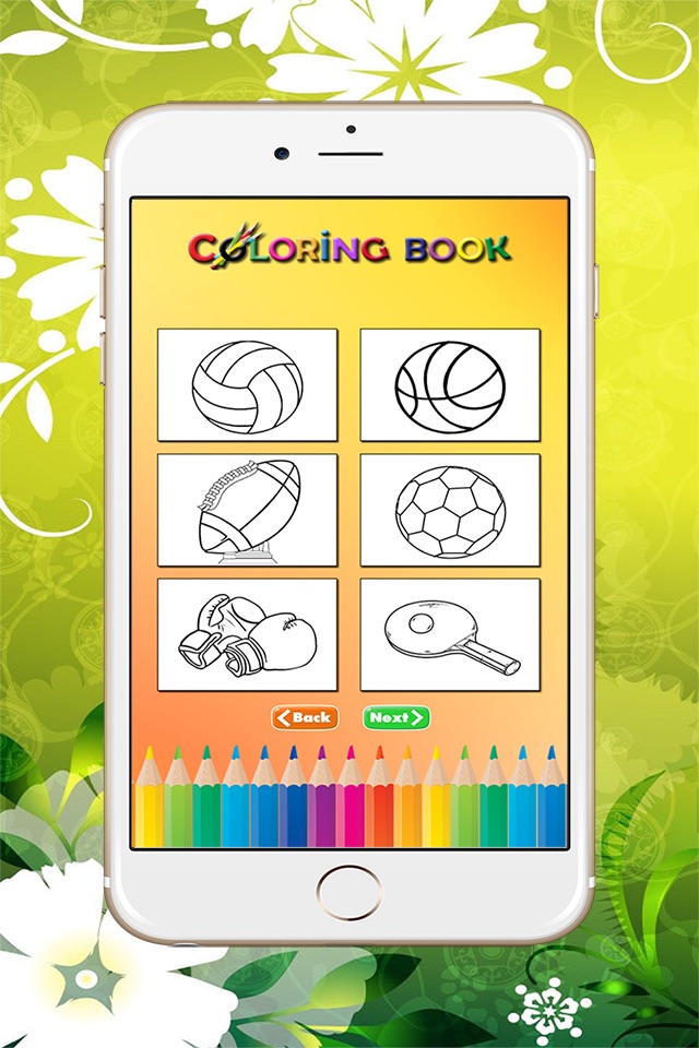 Sport Coloring Book: Learn to color and draw an athlete, football player, tennis and more screenshot 4