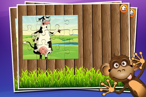 Animals Jigsaw Puzzle - Learning aanimals puzzle for preschool kids boys and girls best brain fun games screenshot 2