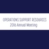 Operations Support Resources