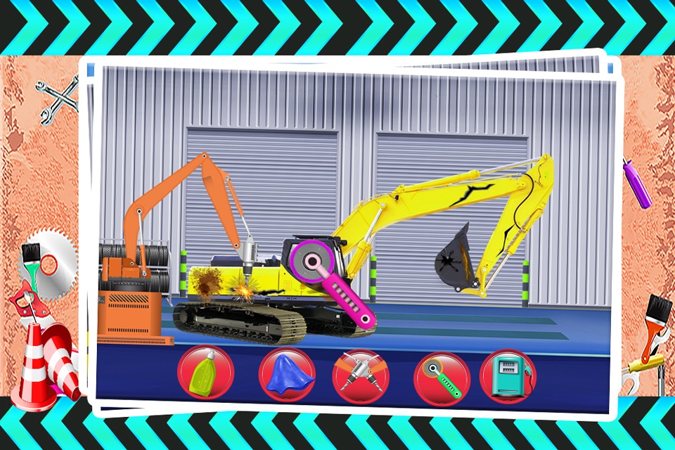 Crane Repair Shop - Fix the construction vehicle in this mechanic game screenshot 2