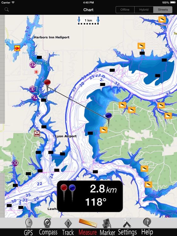 Oklahoma lakes GPS Charts Pro
