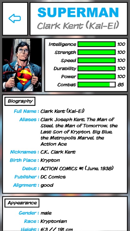 Superhero Database by Peter Gilmour