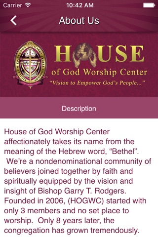 House of God Worship Center screenshot 2