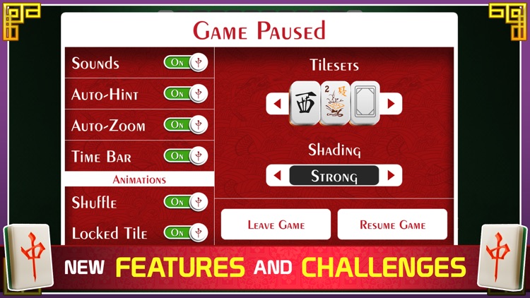 Mahjong Free - Majong Solitaire Redstone screenshot-4