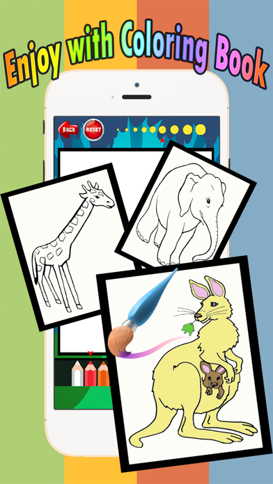 How to cancel & delete Zoo animals Coloring Book: Move finger to draw these coloring pages games free for children and toddler any age from iphone & ipad 3