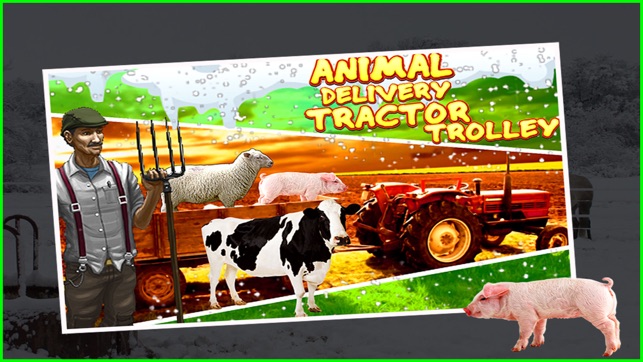 Animal Delivery Tractor Trolley