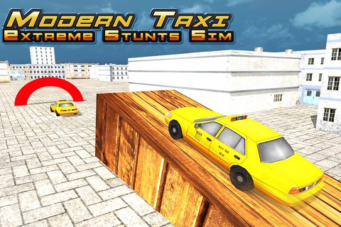 Modern Taxi Extreme Stunts Simulator 3D - Real Duty Driver Taxi Crazy Stunts & Parking Test Game screenshot 4