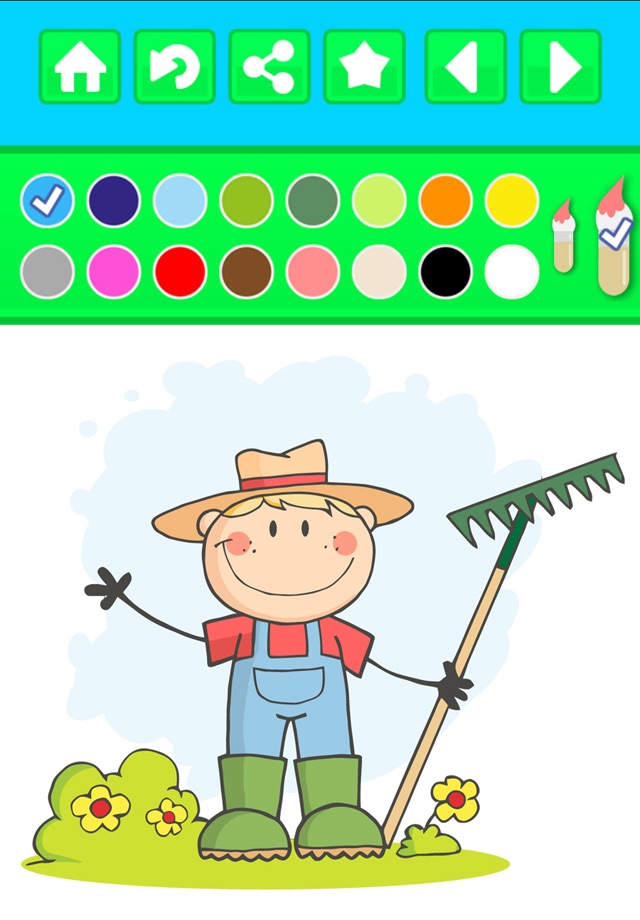 Farm Animals Peekaboo Coloring Book - Free Kids Printable Pages screenshot 2
