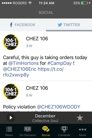 106.1 CHEZ Ottawa screenshot 3