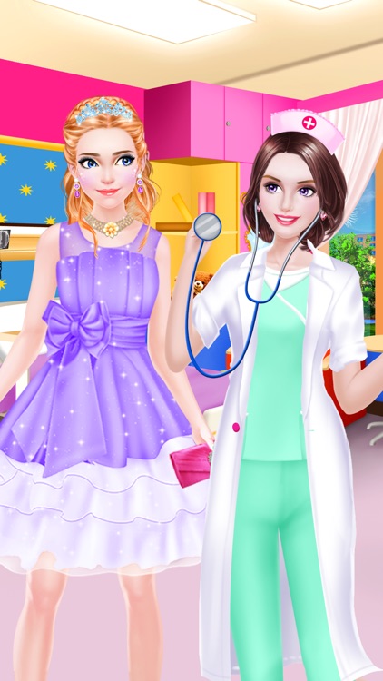 Princess Doctor Care - Royal Hospital Beauty Salon: Girls SPA, Makeup & Dressup Makeover Game