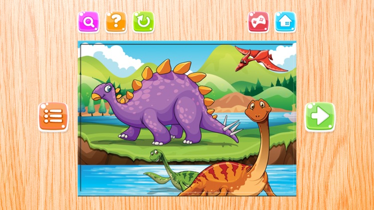 Dinosaur Puzzle Games Free - Dino Jigsaw Puzzles for Kids Toddler and Preschool Learning Games screenshot-4