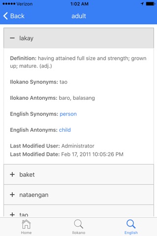 Ilokano Search screenshot 3