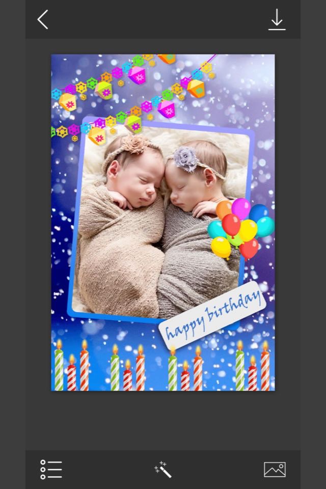 Birthday Greeting Cards - Instant Frame Maker & Photo Editor screenshot 4