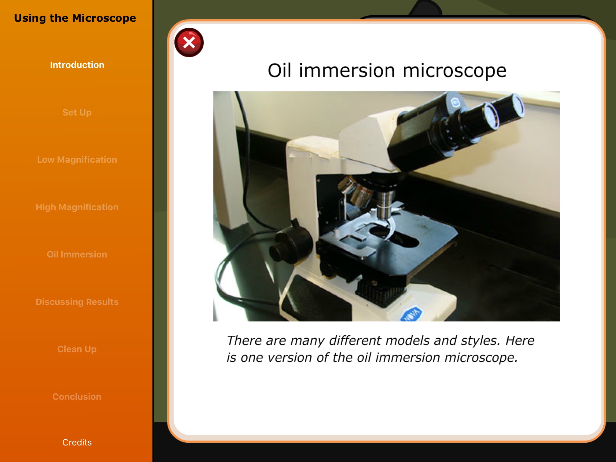 Virtual Labs: Using a Microscope screenshot 2
