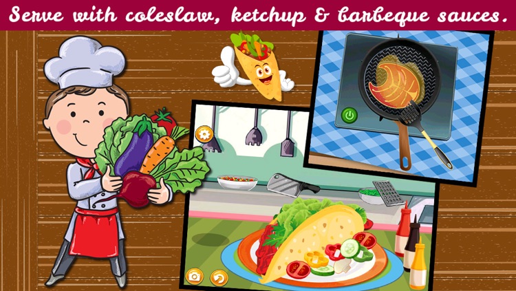 Mexican Cooking Mania - Tacos Maker Kids Food Games screenshot-3