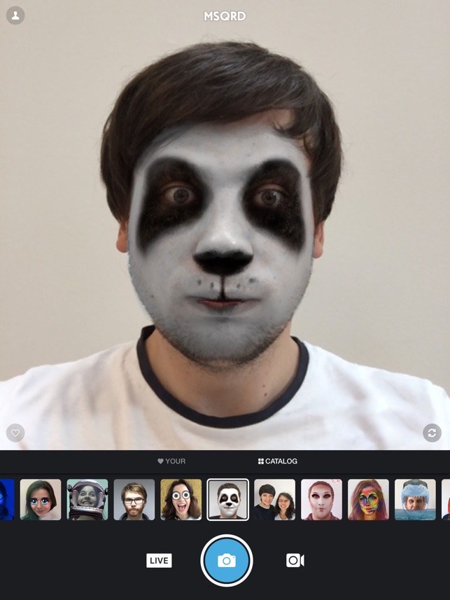 MSQRD — Live Filters & Face Swap for Video Selfies Screenshot