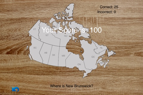 Canada Map Master Lite - Audio Learning, puzzle game and test screenshot 3
