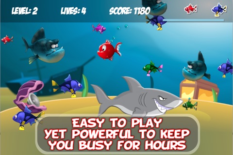 Hungry 3D Piranha Shark Fish Evolution Ocean World screenshot 2