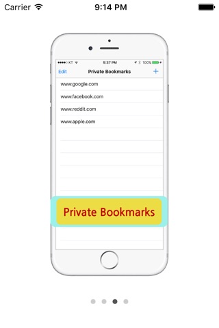 Private Bookmarks - Manage Secret Bookmarks screenshot 3