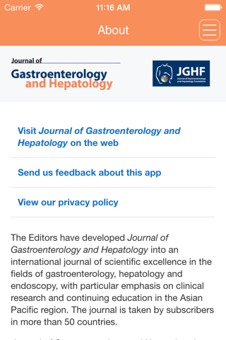Journal of Gastroenterology and Hepatology screenshot 3