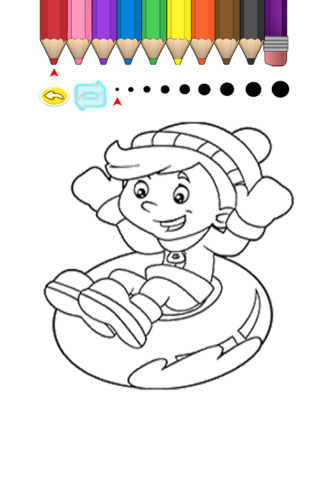 Kids Coloring Book - Cute Cartoon Hinaga screenshot 2