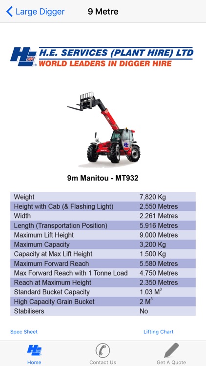 H.E. SERVICES PLANT HIRE screenshot-3