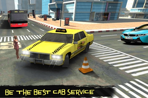City Taxi Driver 3D - Crazy Cab Driving & Parking screenshot 4