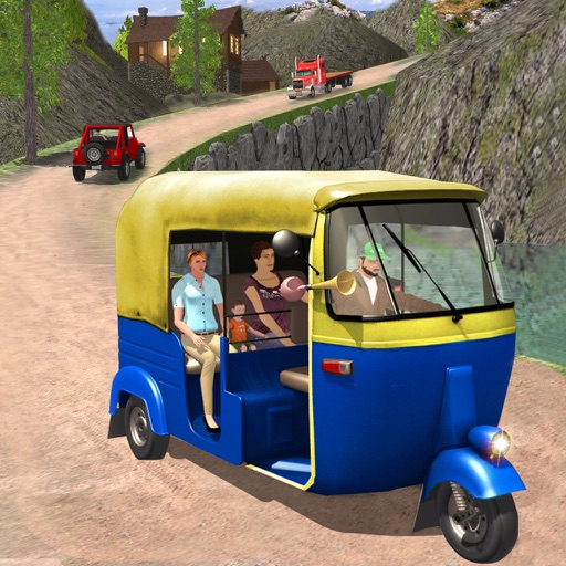 Off Road Tuk Tuk Auto Rickshaw - Mountain Hill Climbing Public Transport iOS App