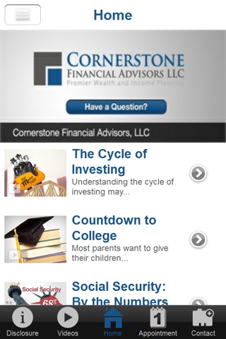 Cornerstone Financial Advisors screenshot 2