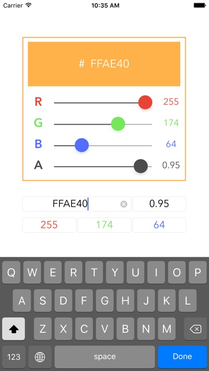Color Picker - Sliders