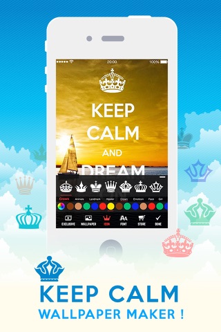Insta Keep Calm Wallpaper Maker! Create Your Own Keep Calm Posters & HD Backgrounds screenshot 3