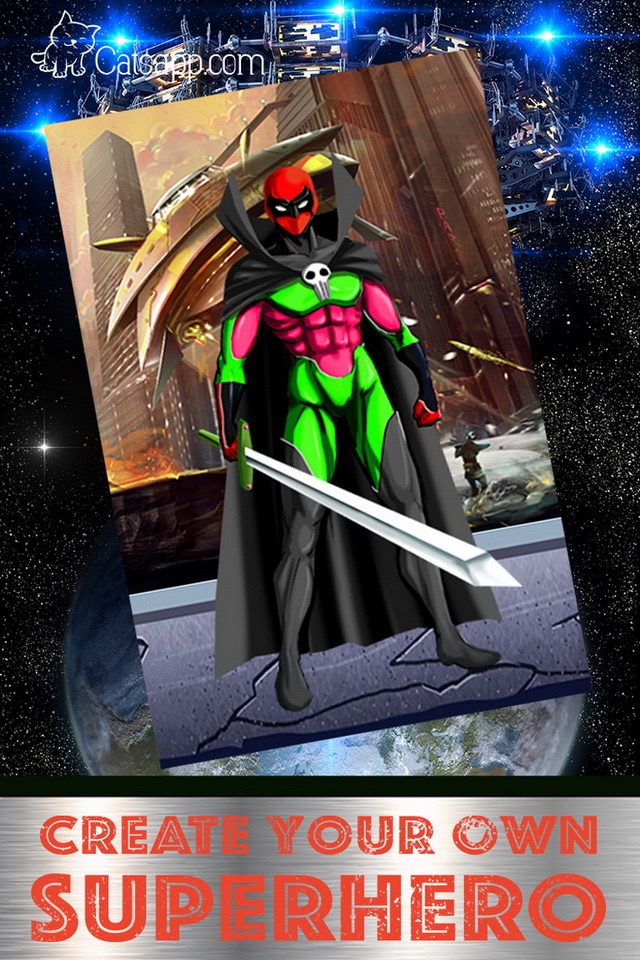 Create Your Own Super-Hero - Free Dress-Up Comics Costume For Super X Knight Character screenshot 2