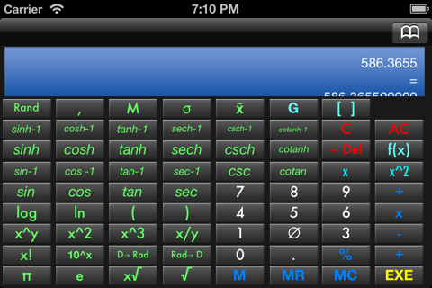 scientific calculator and converter screenshot 2