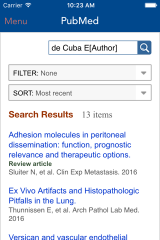 PhD App EdC screenshot 3
