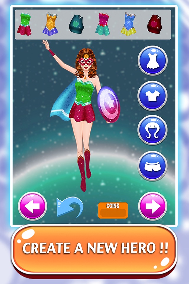 Fun Super Hero Games - Create A Character Girls 2 screenshot 3