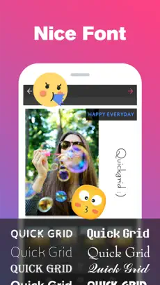 صورة 5 Quick Grid - Picture Collage & Beauty Poster Magazine & Photo Editor with Nice Layout and Funny Filters iphone