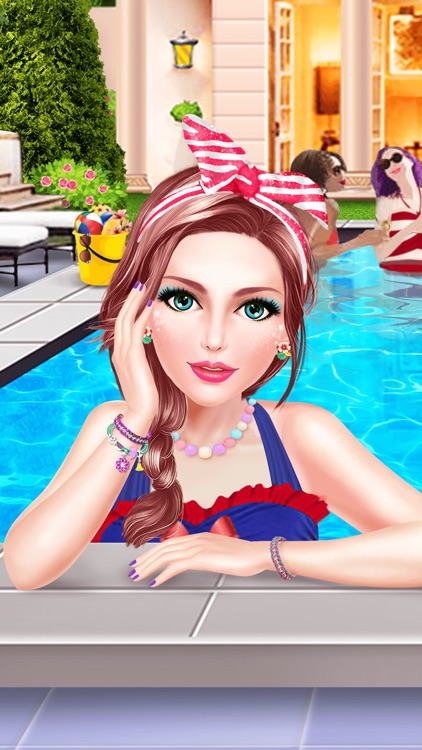 Summer Splash! Pool Party Spa - Makeup, Makeover & Dressup Game for Girls