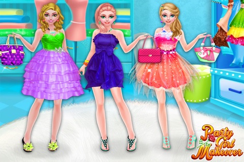 Party Girl Makeover - real spa dress up teen games screenshot 4