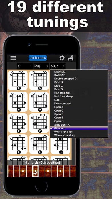 Guitar Chords Compass Lite - learn the chord charts & play them cho And...