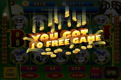 Panda & Fish Bubble in Vegas Casino Slots screenshot 4