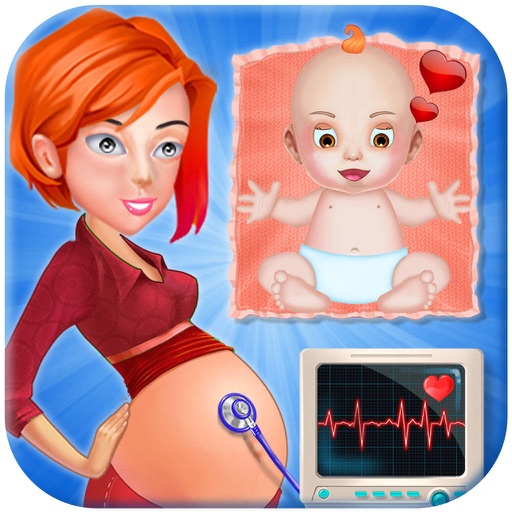 My New Baby Born - Baby Born, Mummy Caring Free Game for kids & Girls Icon