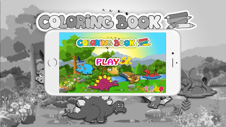 Coloring books (Dinosaur) : Coloring Pages & Learning Educational Games For Kids Free!