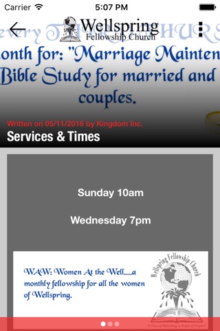 Wellspring Fellowship Church screenshot 2