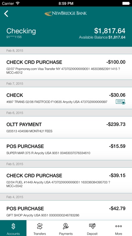 NewBridge Bank Mobile Banking screenshot-3