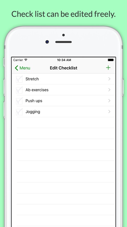 Reusable Checklist