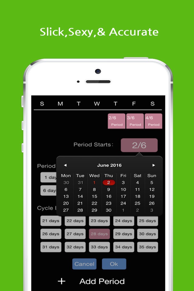 The best Period Tracker-Ovulation Intimate Fertile and Sex Tracker! screenshot 4
