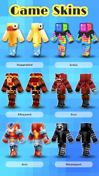 Game Character Skins Collection - Minecraft Pocket Edition Lite